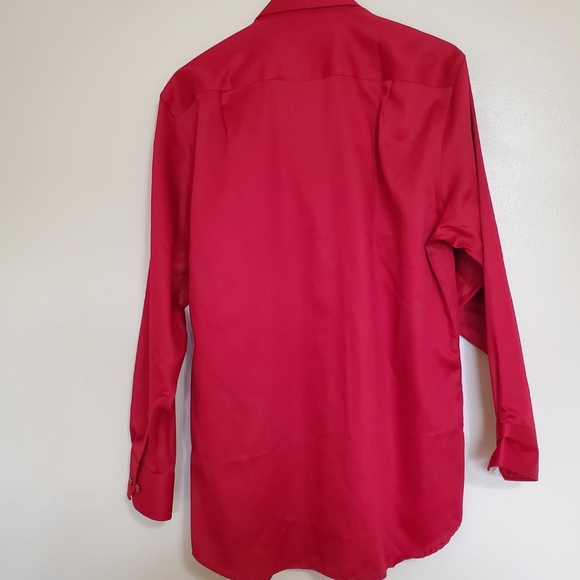 NWOT Bellissimo Men's Dress Shirt - Red 16R 32/33 - Picture 2 of 8